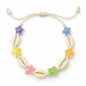 Wholesale Rainbow Cone Shell Bracelet Bracelet Adjustable Braided Cord Coastal Beach Boho Summer Ocean Jewelry Gift for Women